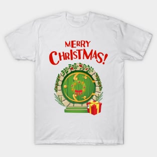 Merry Christmas II - Round Door - Fantasy T-Shirt